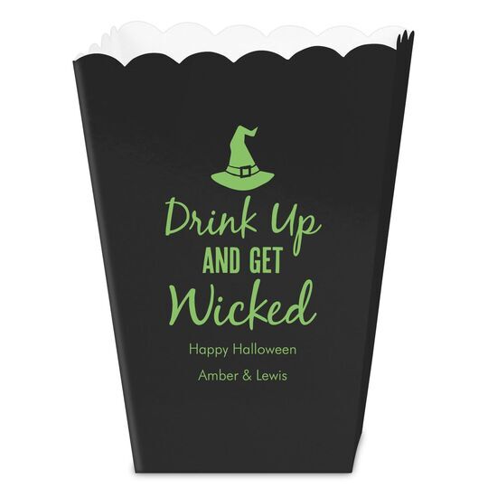 Drink Up and Get Wicked Mini Popcorn Boxes